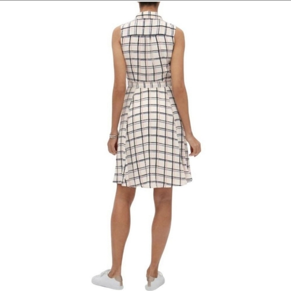 BANANA REPUBLIC SIZE 8 PLAID DRESS SUMMER BEACH VACATION GUC - Picture 14 of 16